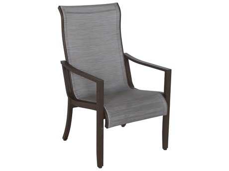 Sunvilla Allegro Sling Aluminum Dining Chair in Pria Tweed