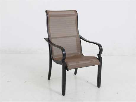 Sunvilla Laurel Sling Aluminum Dining Chair in Hunter