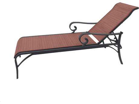Sunvilla Riva Sling Cast Aluminum Chaise in Weyburn Redwood
