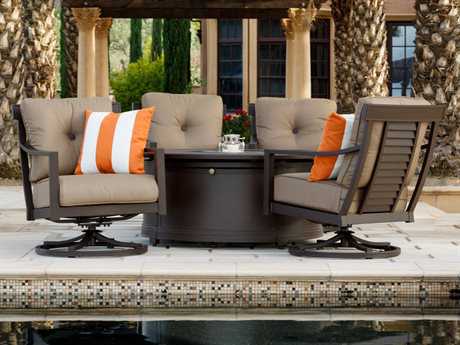 Sunvilla Allegro Aluminum Lounge Set in Flagship Cocoa