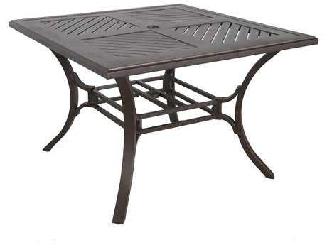 Sunvilla Allegro Cast Aluminum 44 Square Dining Table in Sunset