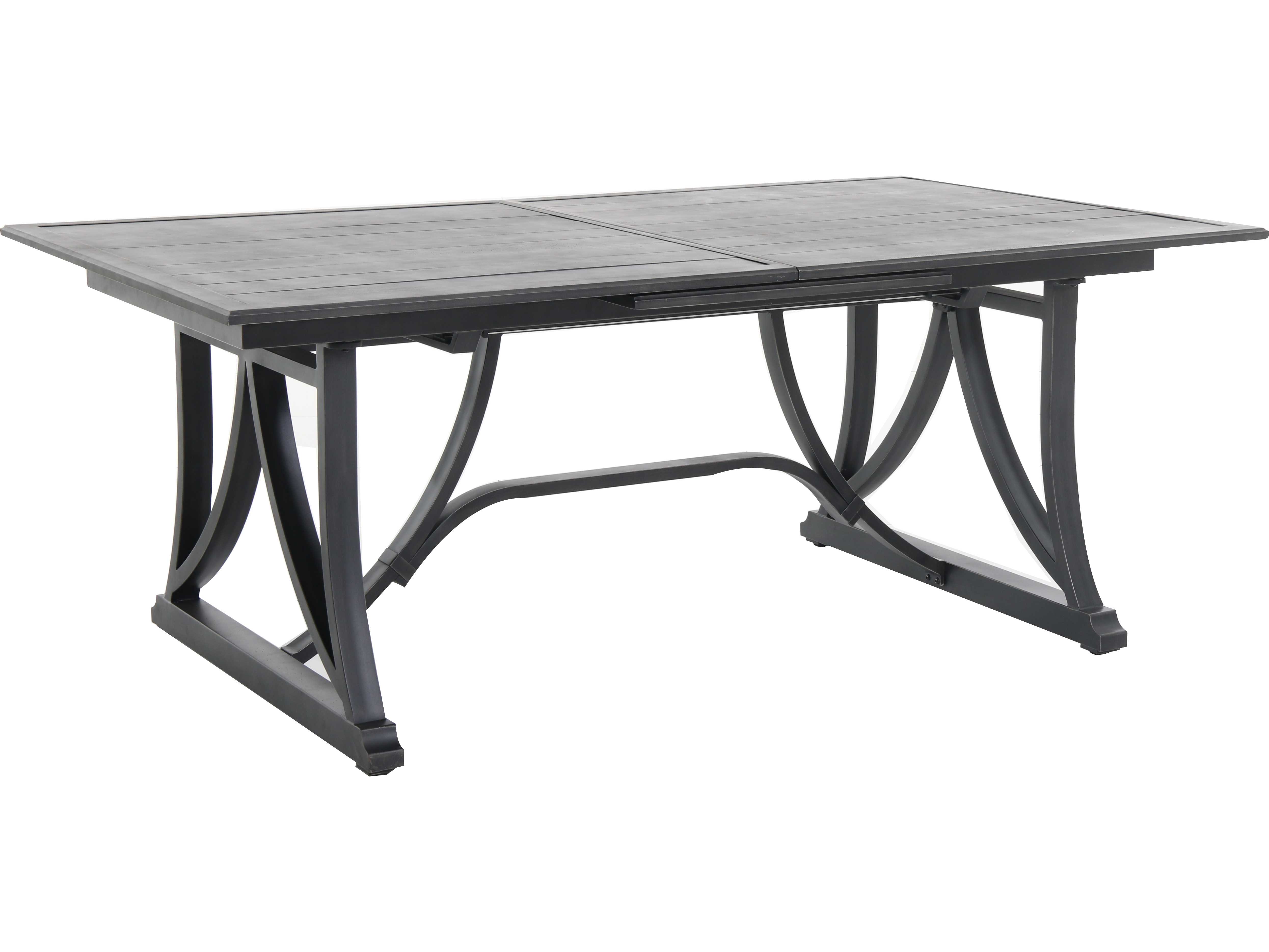 Sunvilla Aluminum 42.25 x 29.5 Extension Firewood Table w/ Slat Top