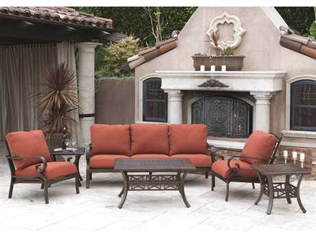 Sunvilla Riva Aluminum Conversation Cushion Aluminum Lounge Set
