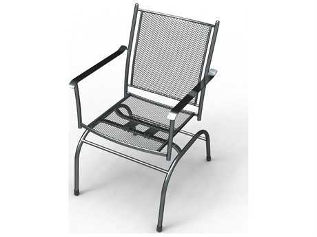 Sunvilla Cambridge Steel Mesh Spring Action Chair in Graphite (Sold in 2)