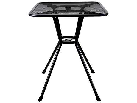 Sunvilla Steel 30 Square Balcony Table in Black