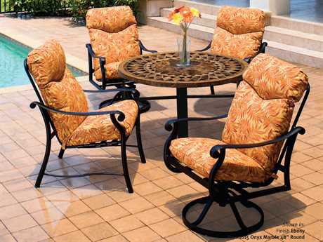 Suncoast Rendezvous Cushion Cast Aluminum Dining Set