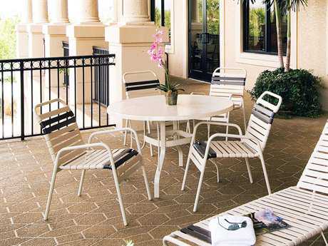 Suncoast Sanibel Strap Aluminum Dining Set