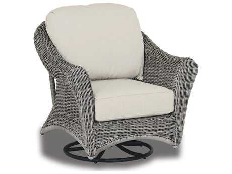 Sunset West La Costa Wicker Swivel Rocking Club Chair