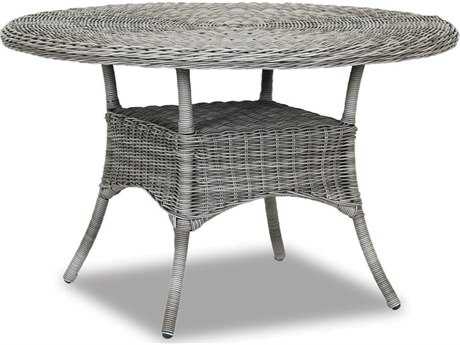 Sunset West Quick Ship La Costa Wicker 48 Round Dining Table