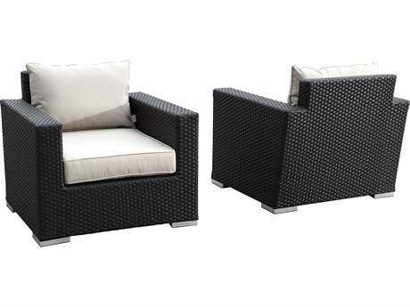 Sunset West Quick Ship Solana Wicker Club Chair