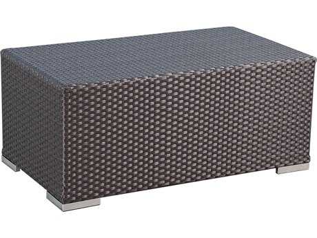 Sunset West Quick Ship Solana Wicker 42 x 24 Rectangular Coffee Table