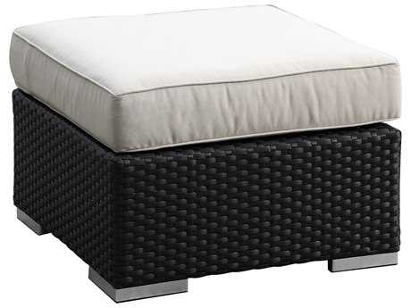 Sunset West Solana Wicker Square Ottoman