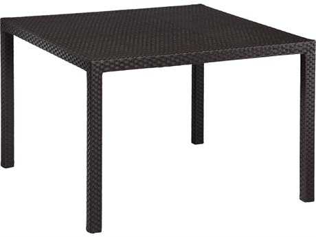 Sunset West Quick Ship Solana Wicker 44 Square Dining Table