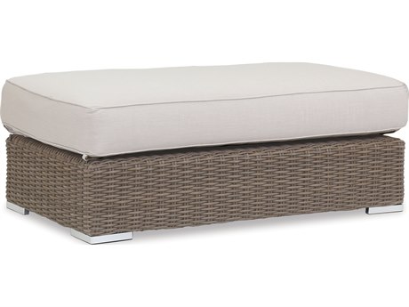 Sunset West Coronado Wicker Double Ottoman