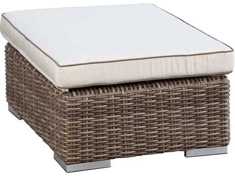 Sunset West Quick Ship Coronado Wicker Rectangular Ottoman