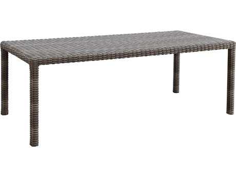 Sunset West Quick Ship Coronado Wicker 90 x 42 Rectangular Dining Table