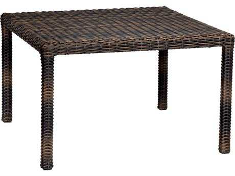 Sunset West Quick Ship Montecito Wicker 48 Square Dining Table