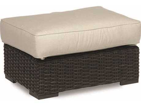 Sunset West Cardiff Wicker Rectangular Ottoman