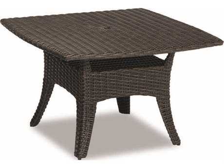 Sunset West Quick Ship Cardiff Wicker 48 Square Boat-Shaped Dining Table