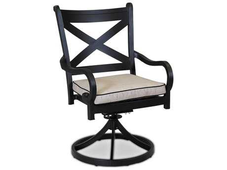 Sunset West Monterey Aluminum Swivel Rocking Dining Chair
