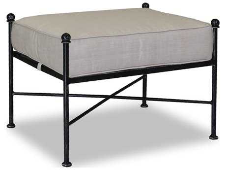Sunset West Provence Wrought Iron Ottoman