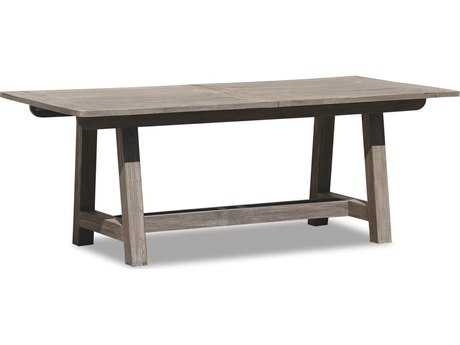 Sunset West Quick Ship Manhattan Teak 79-118 Rectangular Extending Dining Table