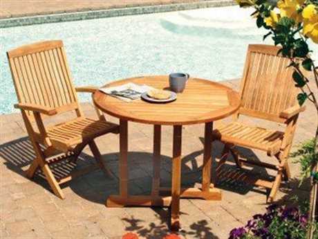 Three Birds Casual Oxford Teak Bistro Dining Set
