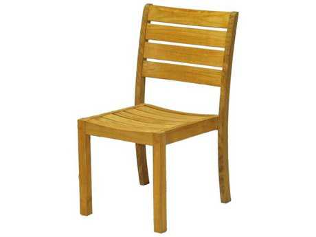 Three Birds Casual Sedona Teak Stacking Side Chair - Price Includes 4 Chairs