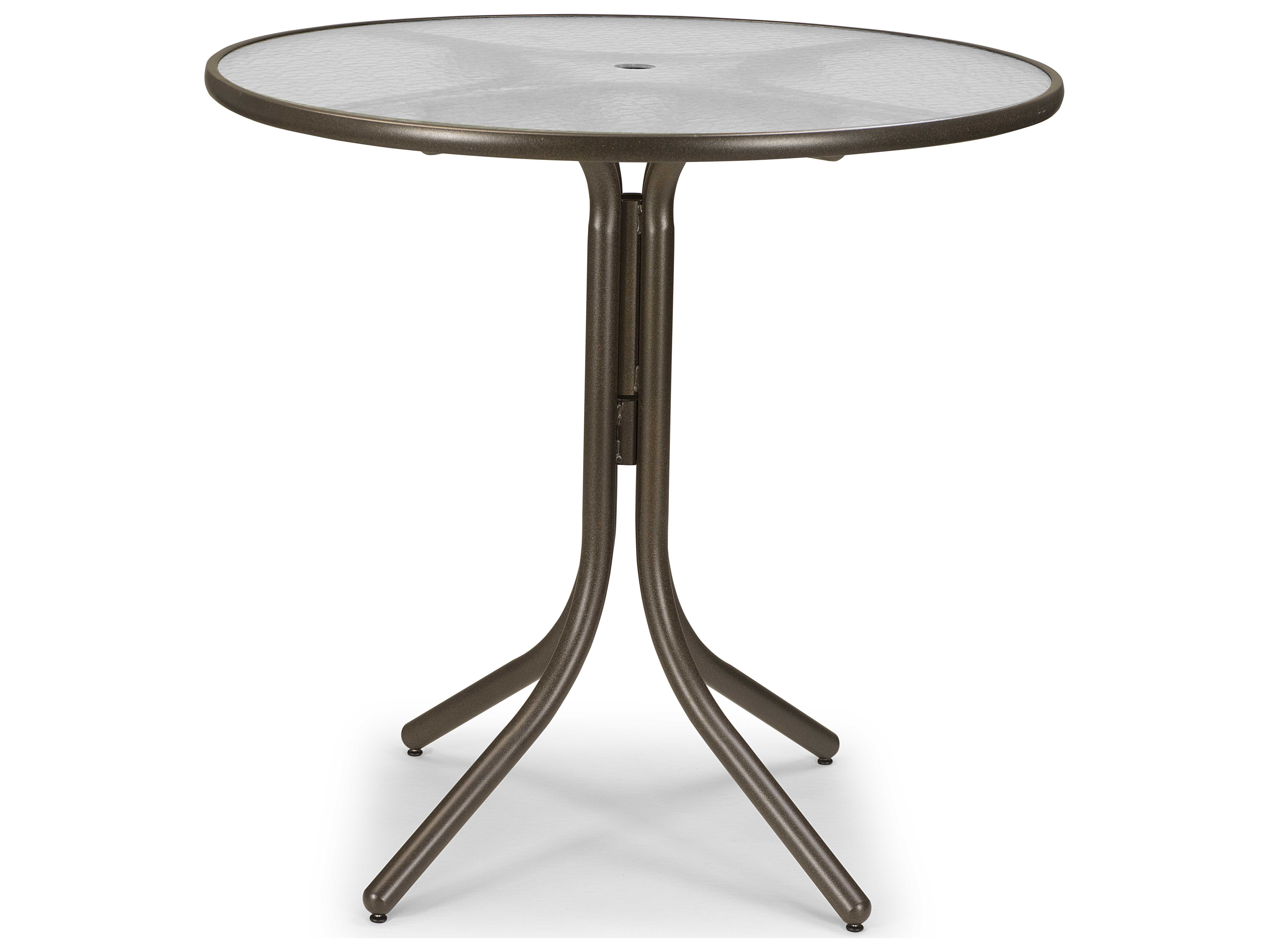Telescope Casual Glass 42 Round Table Top With Umbrella Hole 5900