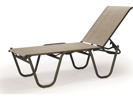 Telescope Casual Reliance Sling Aluminum Four-Position High Bed Lay-flat Stacking Armless Chaise