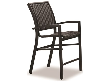 Telescope Casual Kendall Wicker Aluminum Balcony Height Stacking Cafe Chair