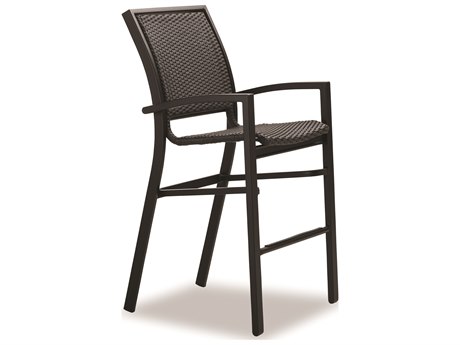 Telescope Casual Kendall Wicker Aluminum Bar Height Stacking Cafe Chair