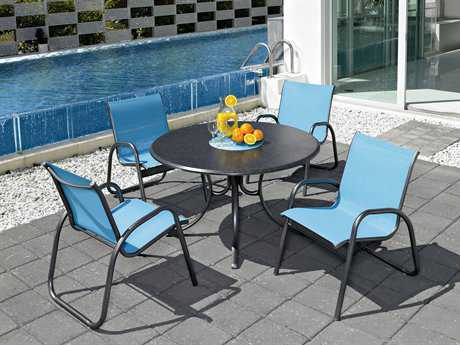 Telescope Casual Gardenella Sling Aluminum Dining Set