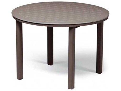 Telescope Casual Marine Grade Polymer 54 Round Balcony Height Table with Umbrella Hole