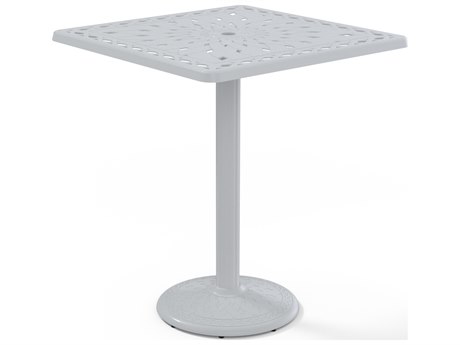 Telescope Casual Cast Aluminum 36 Square Bar Table With Umbrella Hole