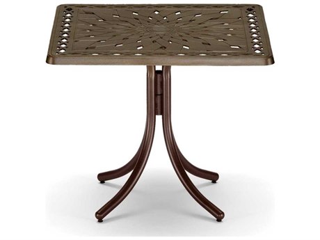 Telescope Casual Cast Aluminum 36 Square Balcony Height Table