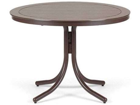 Telescope Casual Marine Grade Polymer 42 Round Bar Height Table with Umbrella Hole