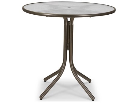 Telescope Casual Obscure Acrylic 42'' Round Bar Height Table with Umbrella Hole