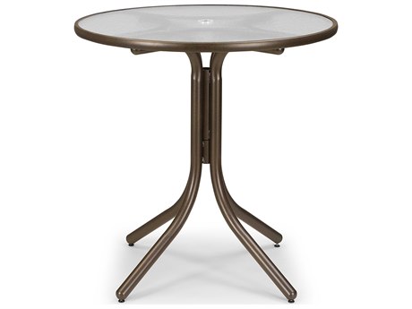 Telescope Casual Obscure Acrylic 36'' Round Balcony Height Table with Umbrella Hole