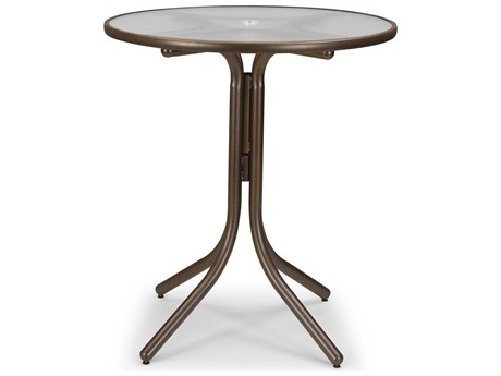 Telescope Casual Obscure Acrylic 36'' Round Bar Height Table with Umbrella Hole