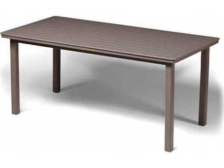 Telescope Casual Marine Grade Polymer 84 x 42 Rectangular Bar Height Table with Umbrella Hole