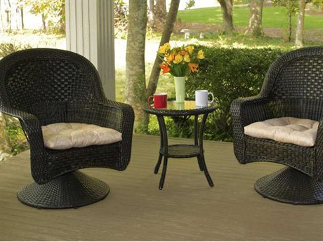 Tortuga Outdoor After Dinner Wicker Bistro Set
