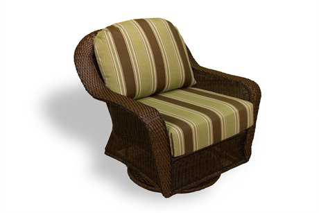 Tortuga Outdoor Sea Pines Wicker Cushion Swivel Gliding Club Chair
