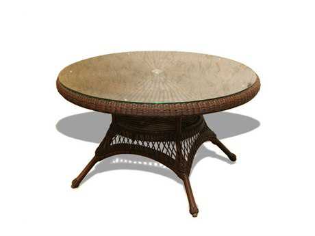 Tortuga Outdoor Sea Pines Wicker 48 Round Dining Table