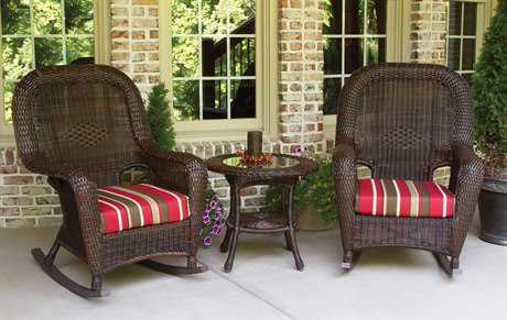 Tortuga Outdoor Sea Pines Wicker Cushion 3-Piece Lounge Set