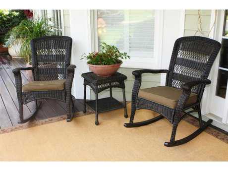 Tortuga Outdoor Portside Wicker Plantation Rocking Set