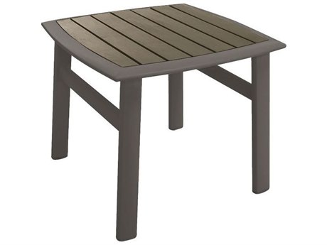 Tropitone Valora Cast Aluminum 19 Curved Square KD Tea Table