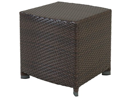 Tropitone Vela Woven Aluminum 17 Square Tea Table