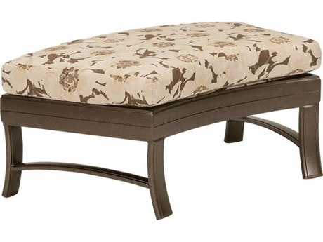 Tropitone Ravello Cushion Crescent Aluminum Ottoman Bench