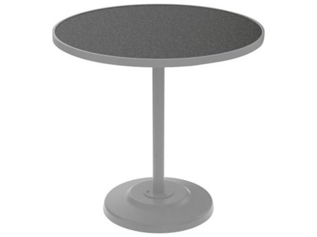 Tropitone Hpl Raduno Aluminum 42 Round KD Pedestal Bar Table